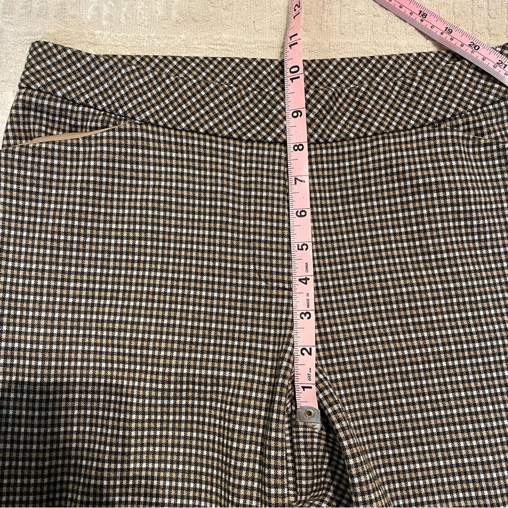 J Jill Ponte Slim plaid dress pants business casual pants women’s medium petite - Picture 7 of 13